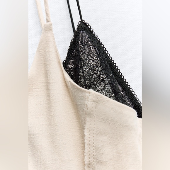 NWT Zara contrast midi dress - Picture 4 of 4